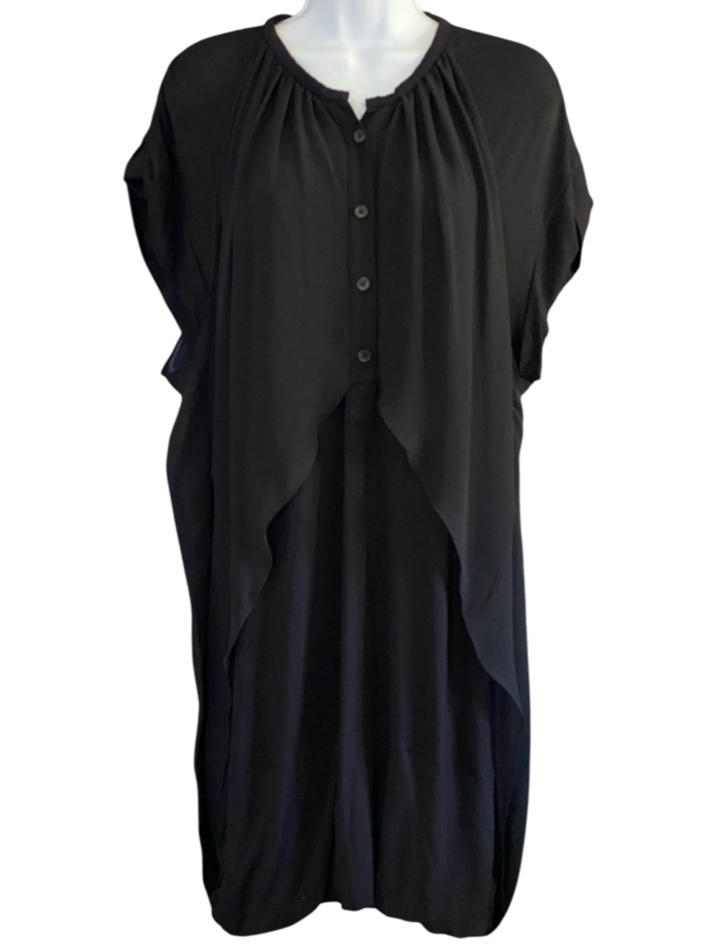 Eryn Brinie Black Bubble Dress S Stretchy Layered Gothic Mori Artsy Witchy